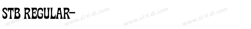 STB Regular字体转换 STB Regular字体转换